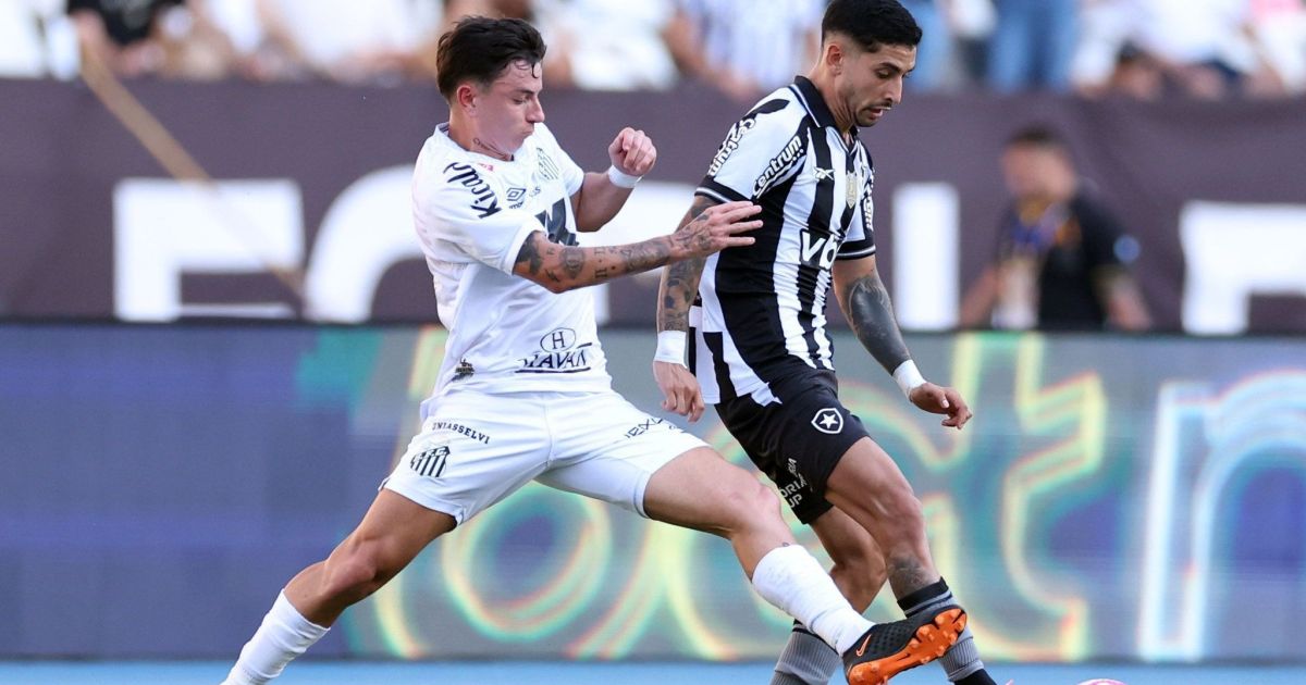 com-gol-relampago-e-reviravoltas,-botafogo-e-santos-empatam-no-brasileirao