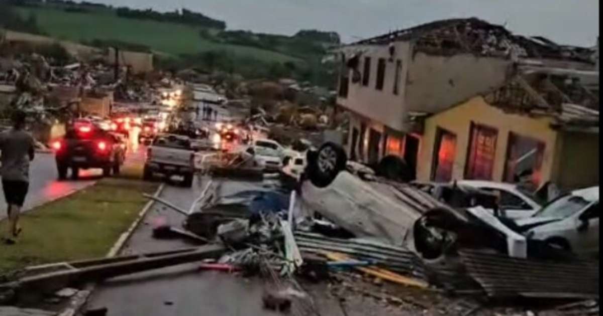 video:-tornado-causa-destruicao-e-deixa-5-mortos-e-130-feridos-em-rio-bonito-do-iguacu,-no-parana