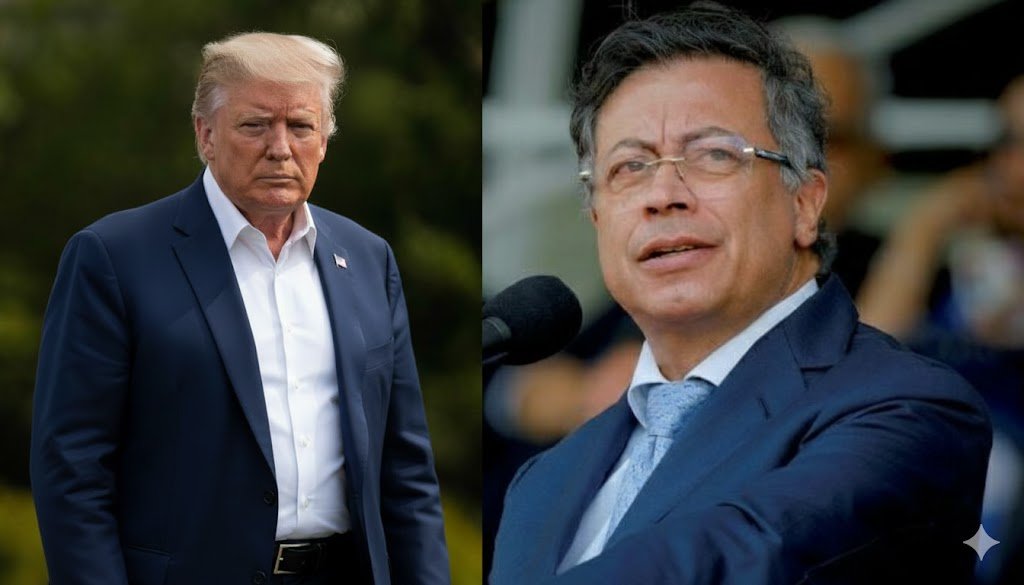 trump-e-petro-tem-primeira-conversa-telefonica,-em-meio-a-ameacas-dos-eua