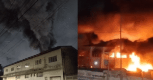 incendio-de-grandes-proporcoes-atinge-galpao-em-guarulhos;-veja-imagens