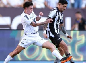com-gol-relampago-e-reviravoltas,-botafogo-e-santos-empatam-no-brasileirao